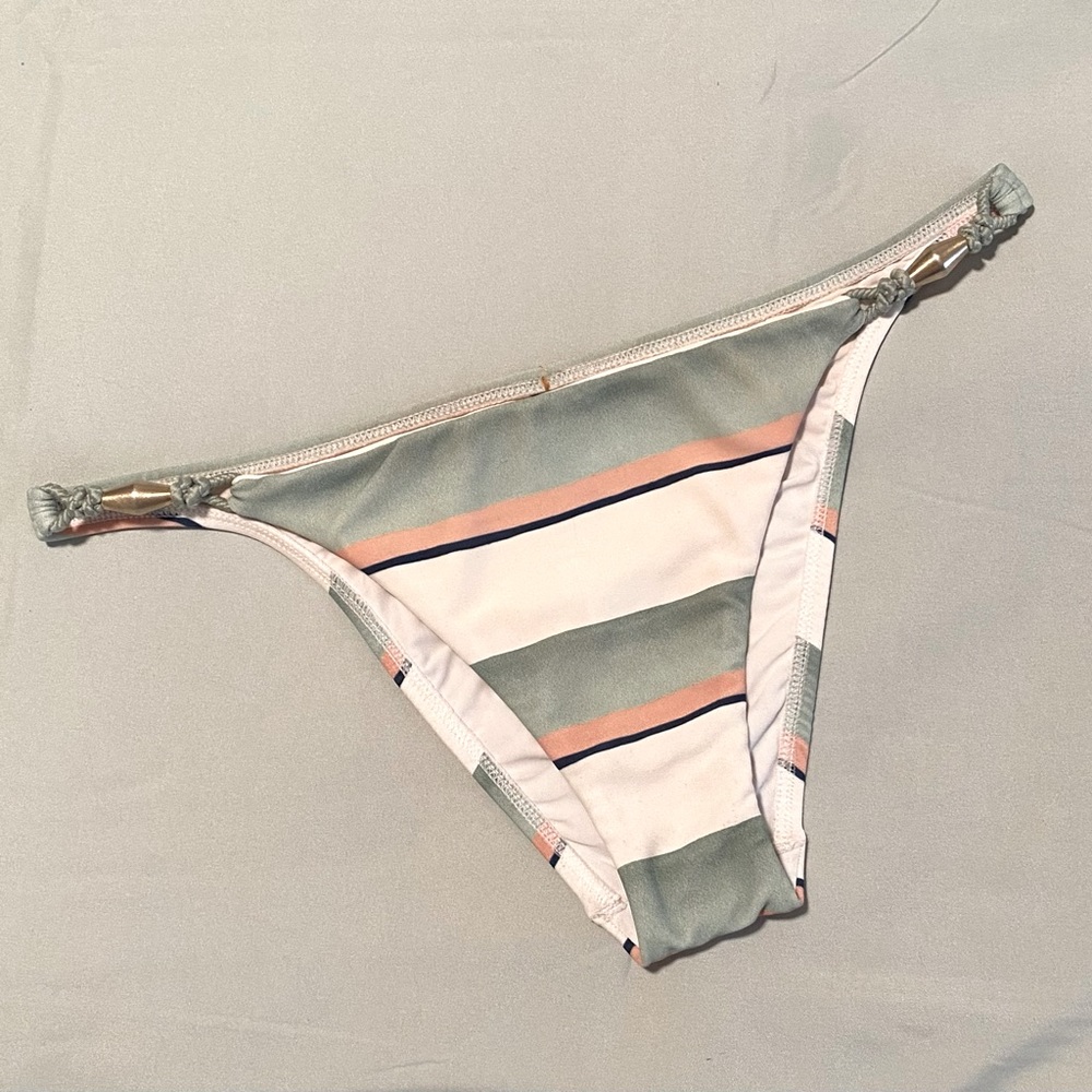 Vix Calala Brazilian M Bikini Bottoms w/Rope Bead Accent